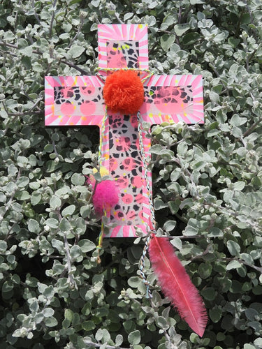 Large Decorative Timber Hand Made Cross